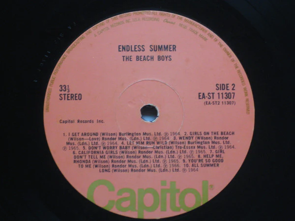 The Beach Boys – Endless Summer (VG+/E) – LP, UK 1974 - Image 5