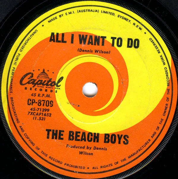 The Beach Boys – I Can Hear Music (VG+/Generic) – 7", AU 1969 - Image 2