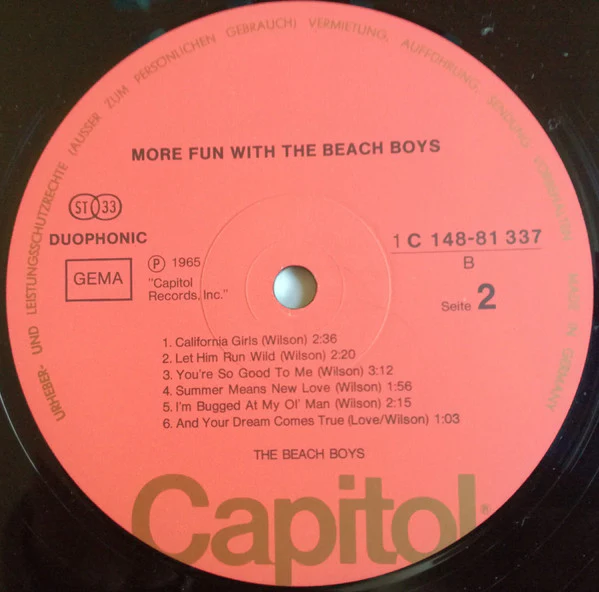 The Beach Boys – More Fun With The Beach Boys (VG/VG) – 2xLP, DE - Image 5