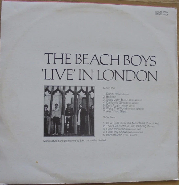 The Beach Boys – The Beach Boys 'Live' In London (VG/VG) – LP, AU 1975 - Image 3