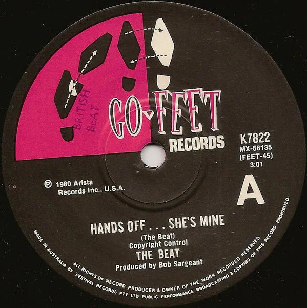 The Beat – Hands Off ... She's Mine (VG+/Generic) – 7", AU 1980
