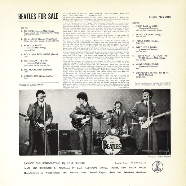 The Beatles – Beatles For Sale (VG/VG) – LP, AU 1978 - Image 2