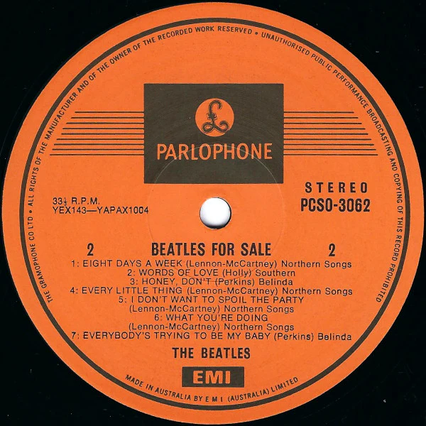 The Beatles – Beatles For Sale (VG/VG) – LP, AU 1978 - Image 4