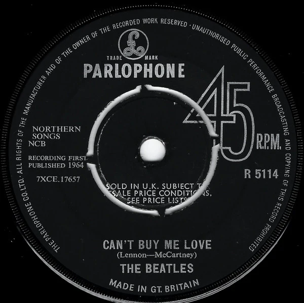 The Beatles – Can't Buy Me Love (VG/Generic) – 7", UK 1964
