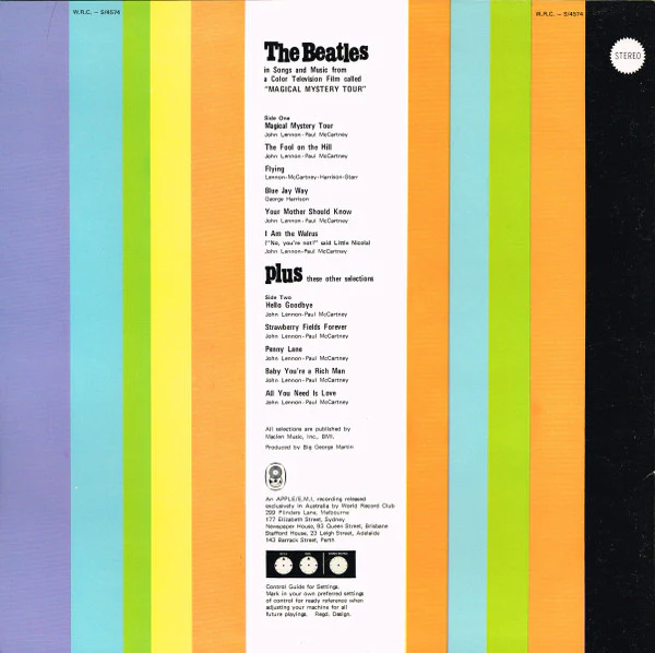 The Beatles – Magical Mystery Tour And Other Splendid Hits (VG+/VG+) – LP, AU 1977 - Image 2
