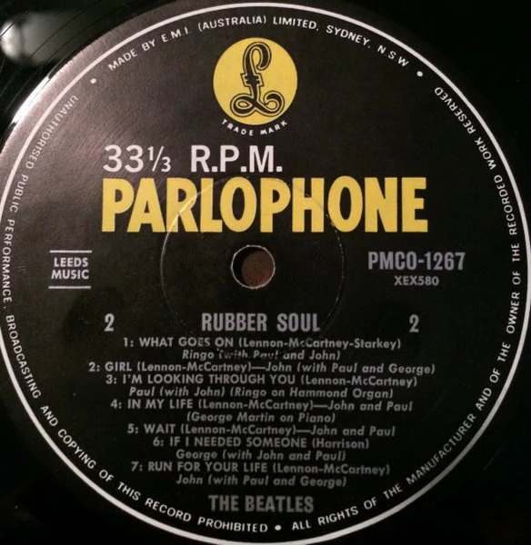 The Beatles β Rubber Soul (G+/VG) β LP, AU 1966 - Image 4
