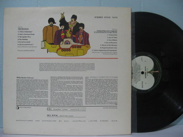 The Beatles – Yellow Submarine (VG+/VG+) – LP, AU 1978 - Image 5