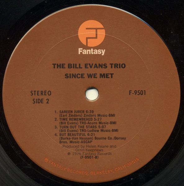 The Bill Evans Trio – Since We Met (VG+/VG) – LP, US 1976 - Image 4