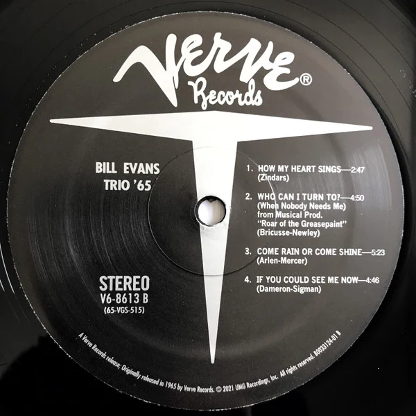The Bill Evans Trio – Trio '65 (VG+/E) – LP, Worldwide 2022 - Image 6