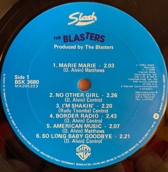 The Blasters – The Blasters (VG+/VG) – LP, AU 1982 - Image 3