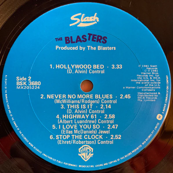 The Blasters – The Blasters (VG+/VG) – LP, AU 1982 - Image 4