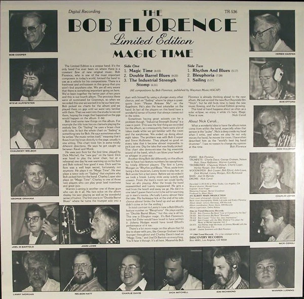 The Bob Florence Limited Edition – Magic Time (VG+/VG+) – LP, US 1984 - Image 2