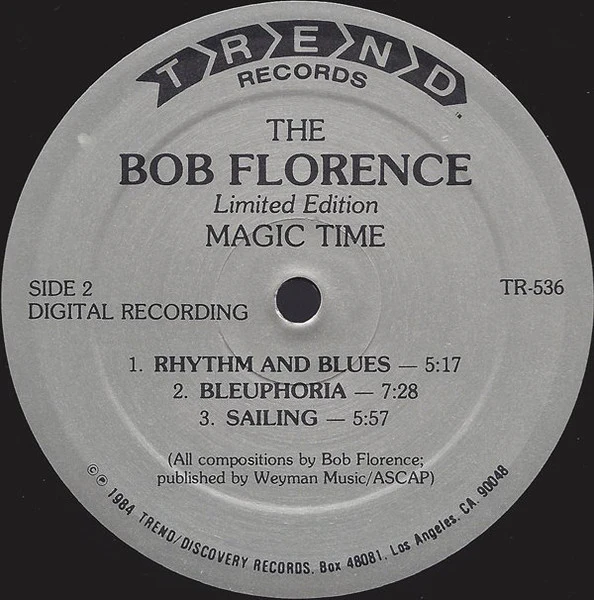 The Bob Florence Limited Edition – Magic Time (VG+/VG+) – LP, US 1984 - Image 4