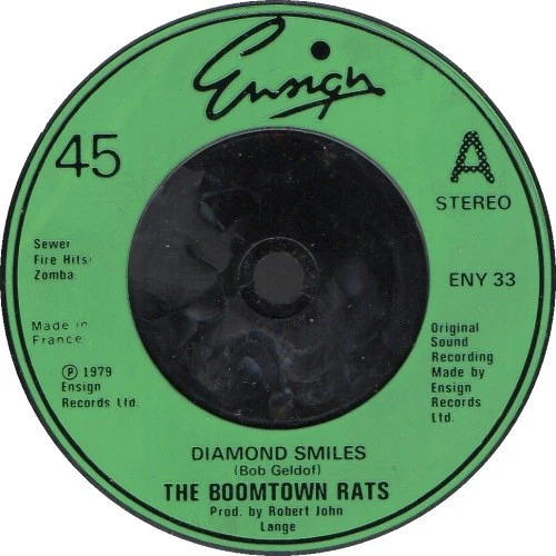 The Boomtown Rats – Diamond Smiles (VG+/VG+) – 7", UK 1979 - Image 2