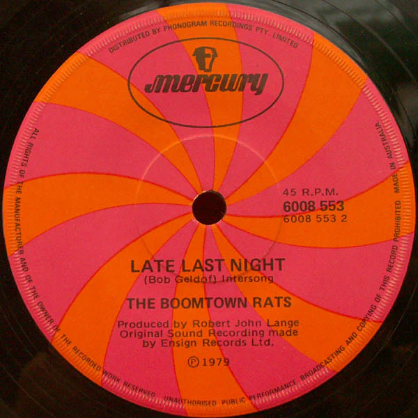 The Boomtown Rats – Diamond Smiles (VG+/VG+) – 7", AU 1979 - Image 4