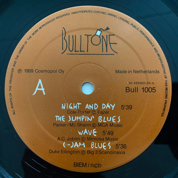 The Bullworkers – Club Jam Sessions Live (NM/VG+) – 2xLP, FI 1989 - Image 5