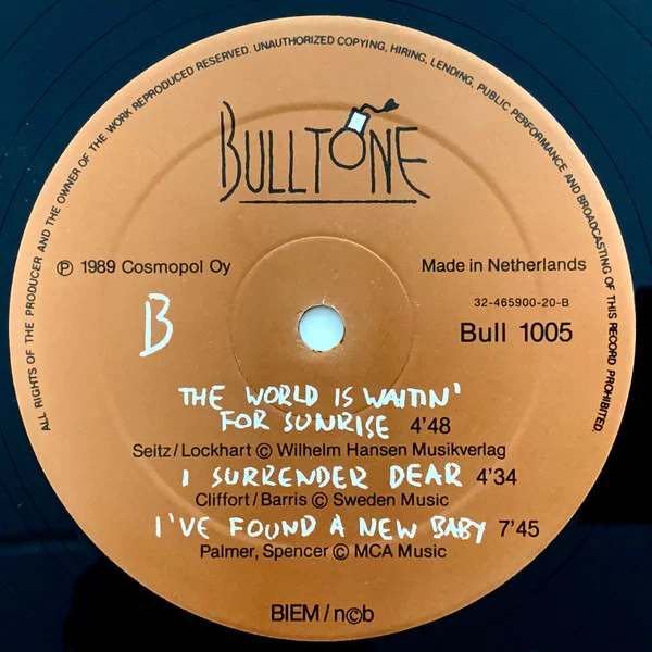 The Bullworkers – Club Jam Sessions Live (NM/VG+) – 2xLP, FI 1989 - Image 6