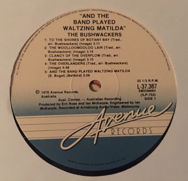 The Bushwackers – And The Band Played Waltzing Matilda (VG+/VG+) – LP, AU 1980 - Image 3