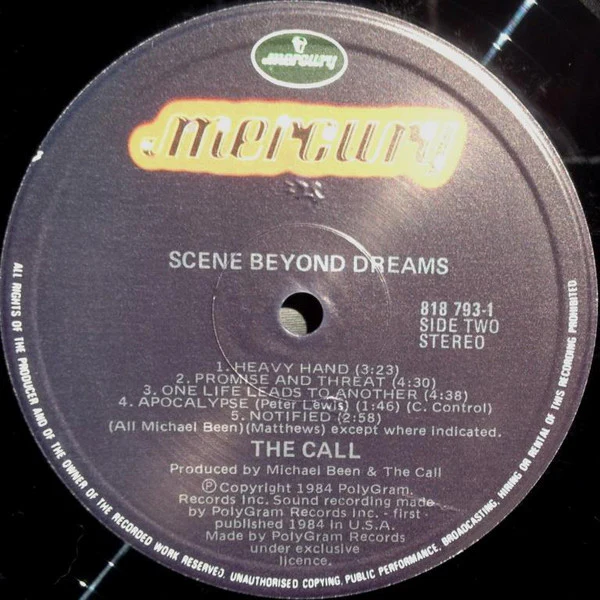 The Call – Scene Beyond Dreams (NM/VG+) – LP, Australasia 1984 - Image 4