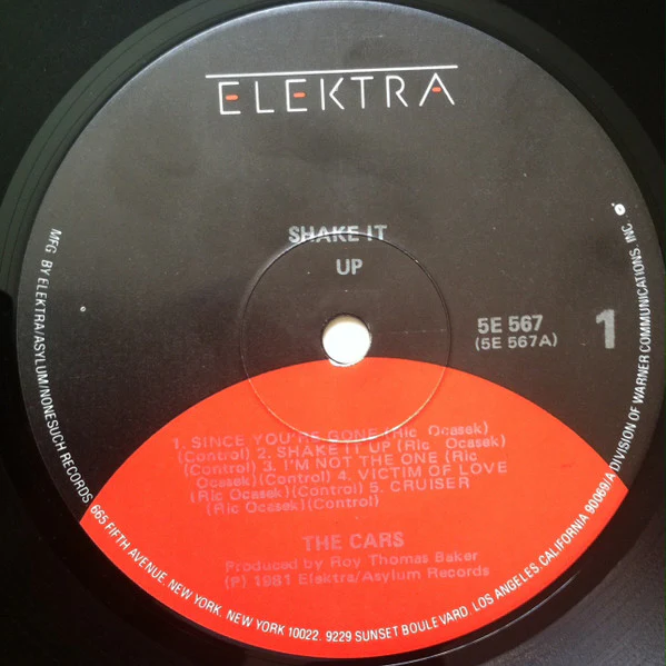 The Cars – Shake It Up (VG+/VG) – LP, NZ - Image 5