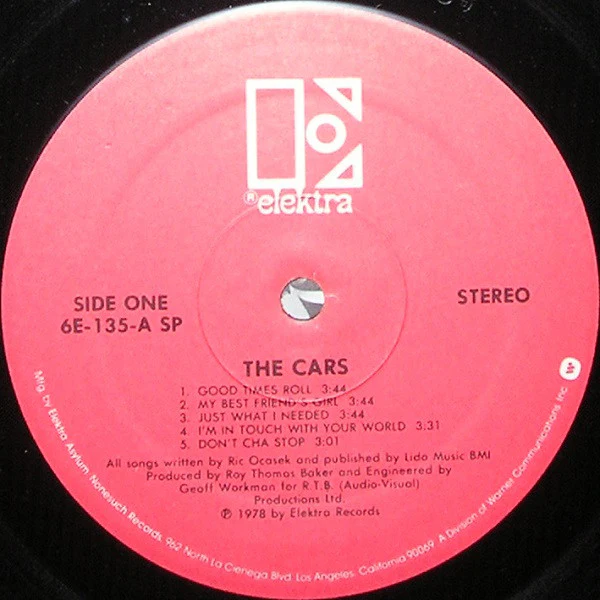 The Cars – The Cars (VG+/VG+) – LP, US 1978 - Image 3