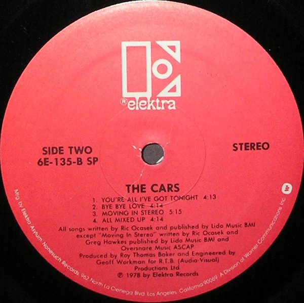 The Cars – The Cars (VG+/VG+) – LP, US 1978 - Image 4