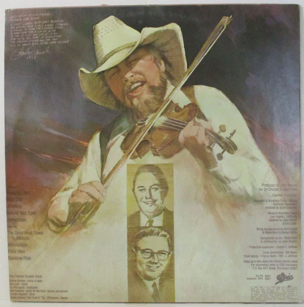 The Charlie Daniels Band – Million Mile Reflections (VG+/VG+) – LP, AU 1979 - Image 2
