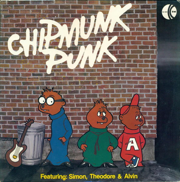 The Chipmunks – Chipmunk Punk (VG+/VG+) – LP, AU 1980