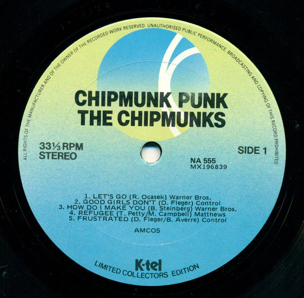The Chipmunks – Chipmunk Punk (VG+/VG+) – LP, AU 1980 - Image 3