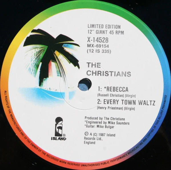 The Christians – When The Fingers Point (VG/VG) – 12", AU 1987 - Image 4
