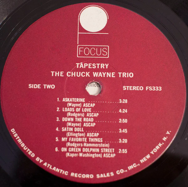 The Chuck Wayne Trio – Tapestry (E/VG+) – LP, US 1964 - Image 4