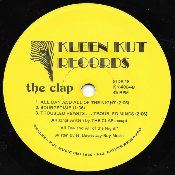 The Clap – Catch The Clap (VG+/VG) – 7", US 1980 - Image 4