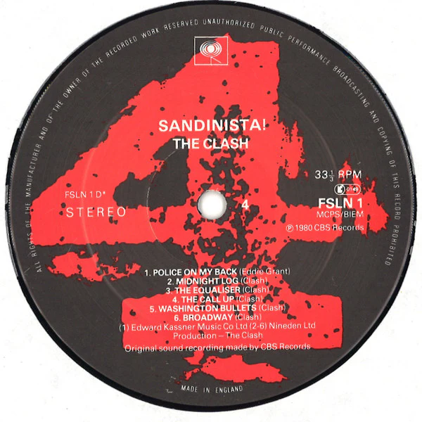 The Clash – Sandinista! (E/VG+) – 3xLP, UK 1980 - Image 8
