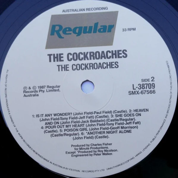 The Cockroaches – The Cockroaches (E/VG+) – LP, AU 1987 - Image 4