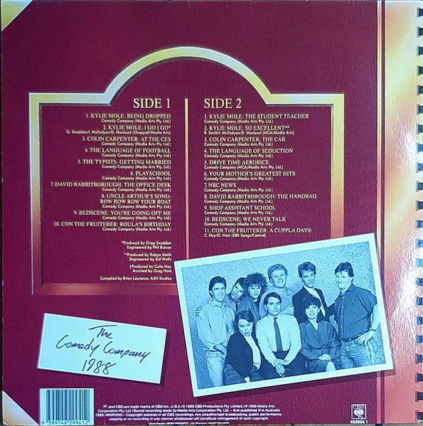 The Comedy Company – The Comedy Company Album (VG+/VG+) – LP, AU 1988 - Image 3