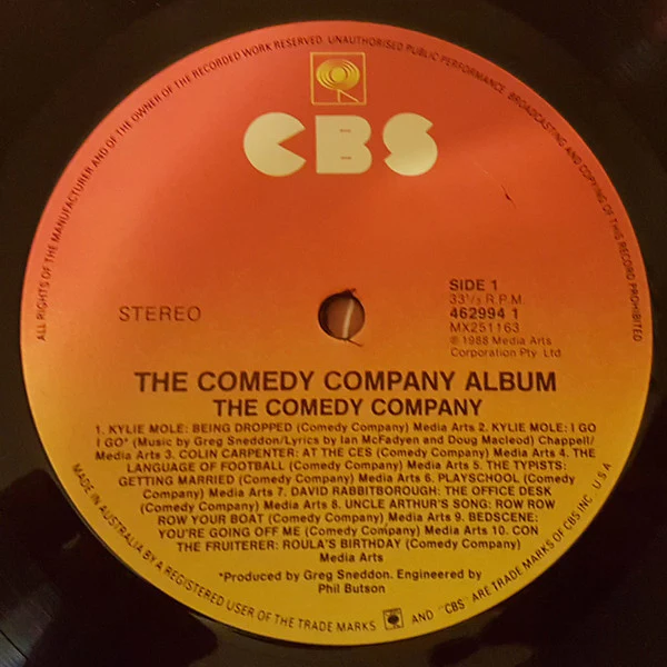 The Comedy Company – The Comedy Company Album (VG+/VG+) – LP, AU 1988 - Image 4