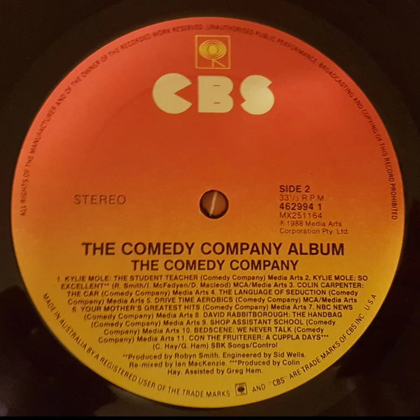 The Comedy Company – The Comedy Company Album (VG+/VG+) – LP, AU 1988 - Image 5