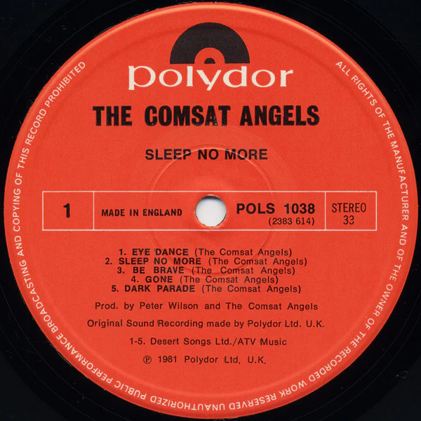 The Comsat Angels – Sleep No More (VG+/VG+) – LP, UK 1981 - Image 3