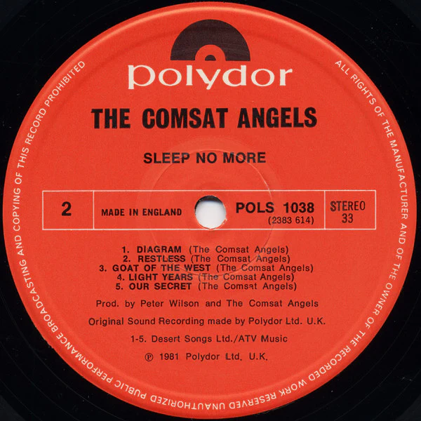 The Comsat Angels – Sleep No More (VG+/VG+) – LP, UK 1981 - Image 4