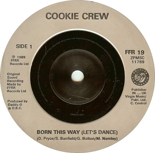 The Cookie Crew – Born This Way (Let's Dance) (VG/VG+) – 7", UK 1989 - Image 3
