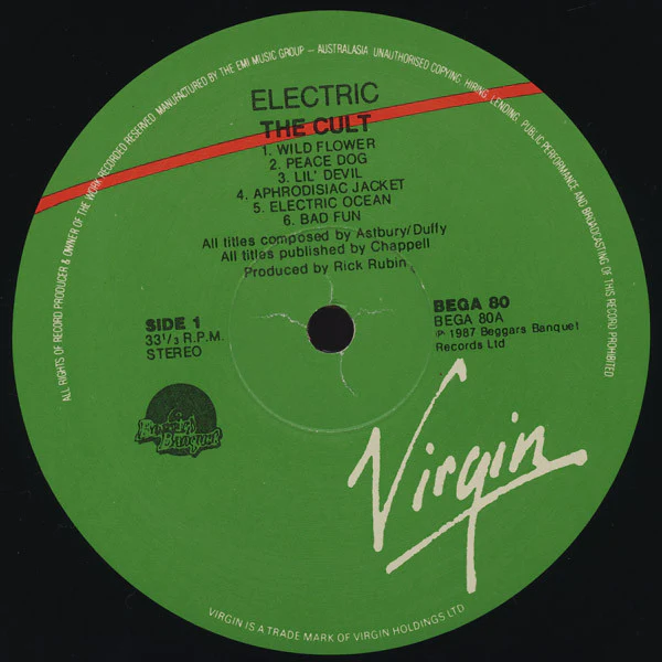 The Cult – Electric (VG/VG+) – LP, AU 1987 - Image 4