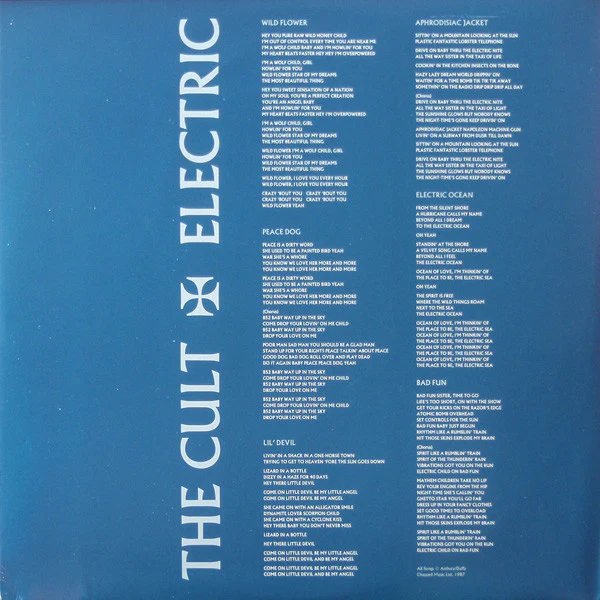 The Cult – Electric (VG/VG+) – LP, AU 1987 - Image 6