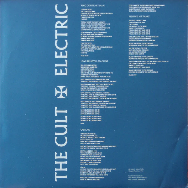 The Cult – Electric (VG/VG+) – LP, AU 1987 - Image 7