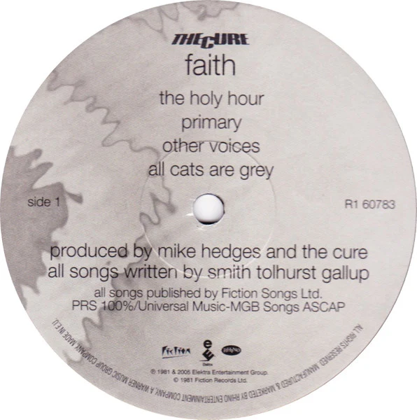 The Cure – Faith (VG+/VG+) – LP, US 2016 - Image 3