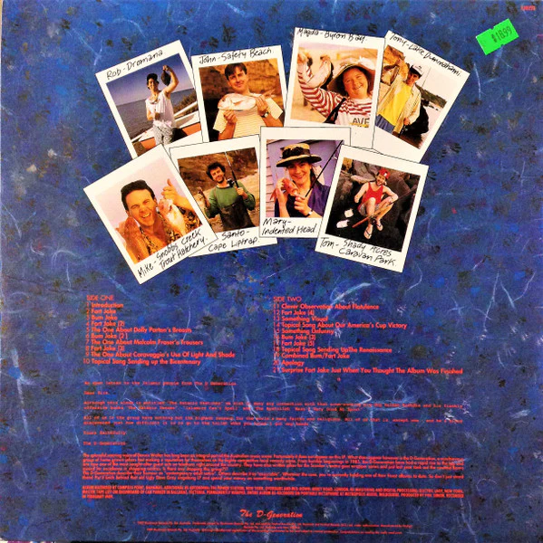 The D-Generation – The Satanic Sketches (VG/VG+) – LP, AU 1989 - Image 2