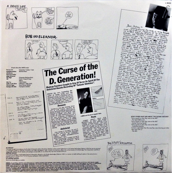The D-Generation – The Satanic Sketches (VG/VG+) – LP, AU 1989 - Image 5