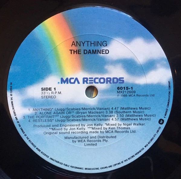 The Damned – Anything (VG+/VG+) – LP, AU 1986 - Image 5