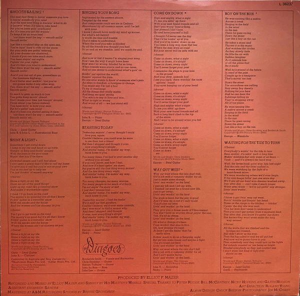 The Dingoes – Five Times The Sun (VG+/VG) – LP, AU 1977 - Image 5