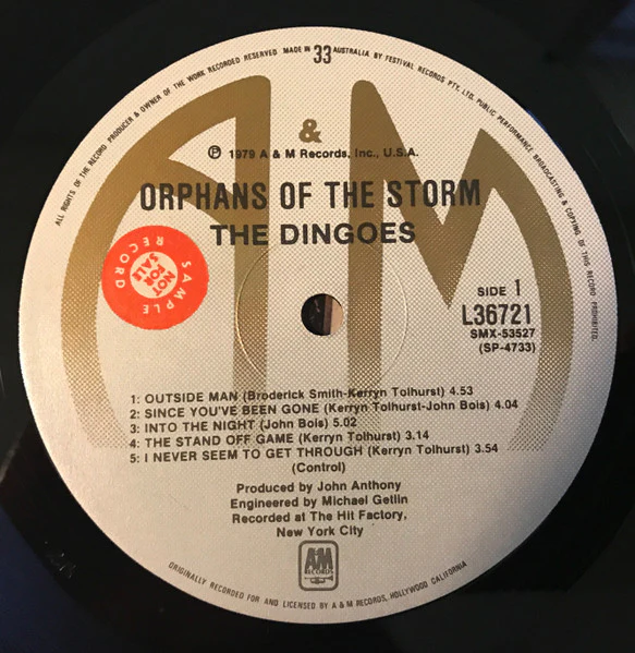 The Dingoes – Orphans Of The Storm (VG+/VG) – LP, AU 1979 - Image 3