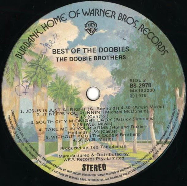 The Doobie Brothers – Best Of The Doobies (VG+/VG+) – LP, AU 1976 - Image 4